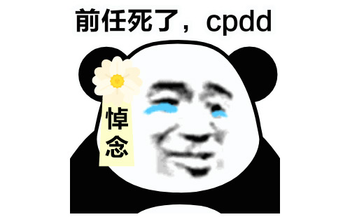 cpdd真面目表情包图片